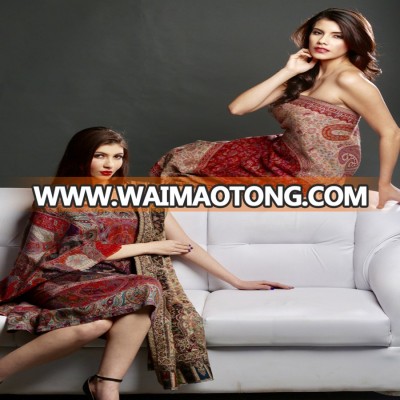 WHOLESALER OF INDIAN MADE KASHMIRI KANI HAND MADE SHAWLS