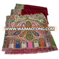 Paisley shawls scarves made in india kani style shawl